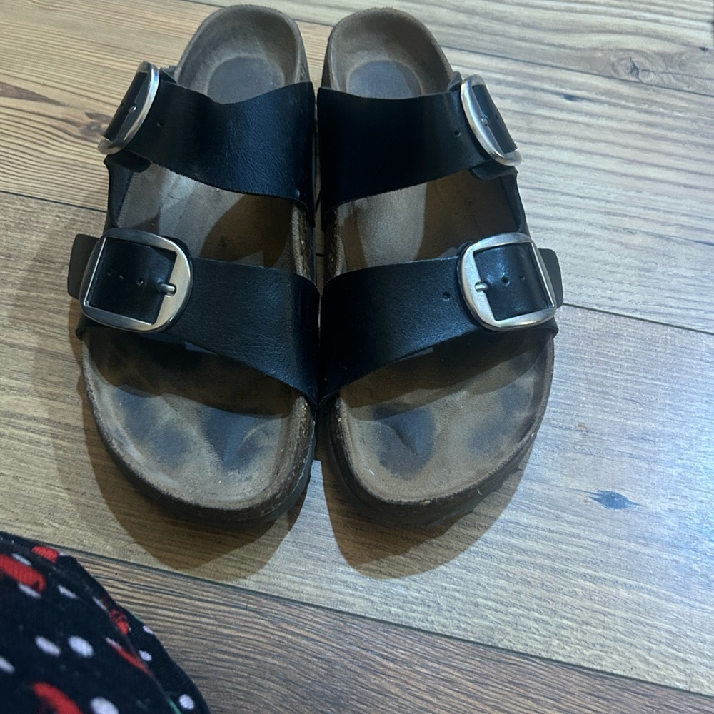 Kids Black Sandals